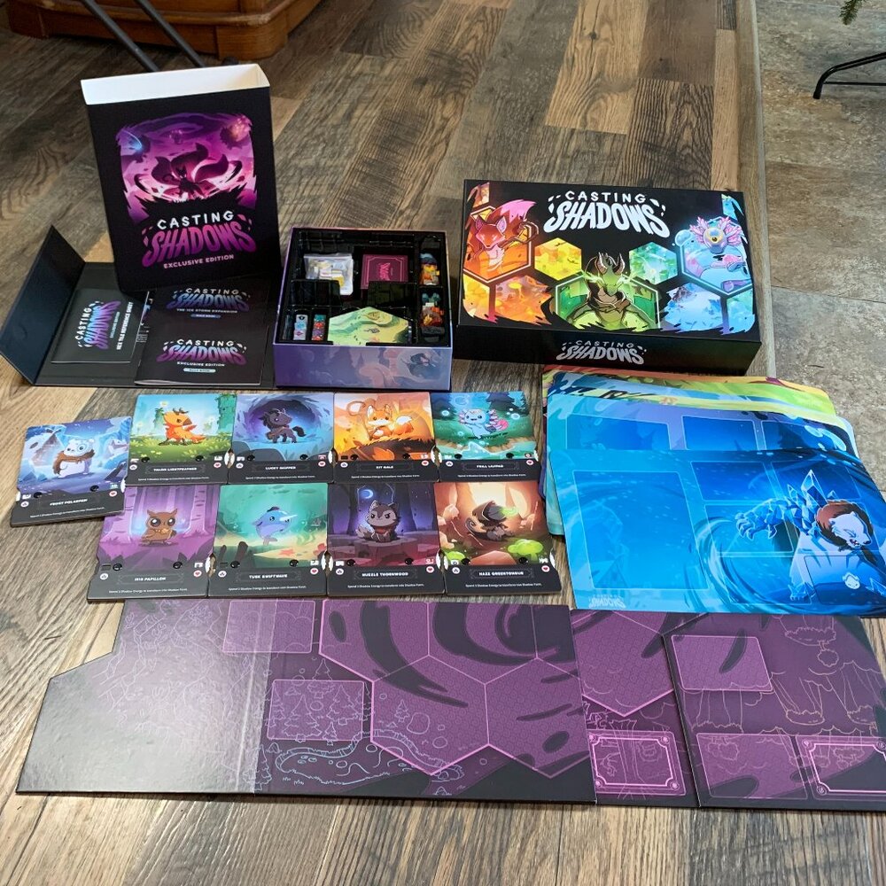 Casting Shadows Kickstarter Excelusive Edition Base Game with Expansion Pack